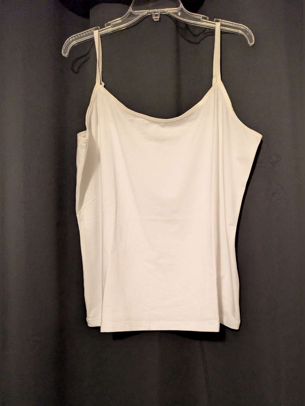 a.n.a. Womans Beige Tank Top Spagetti Straps Size 2X